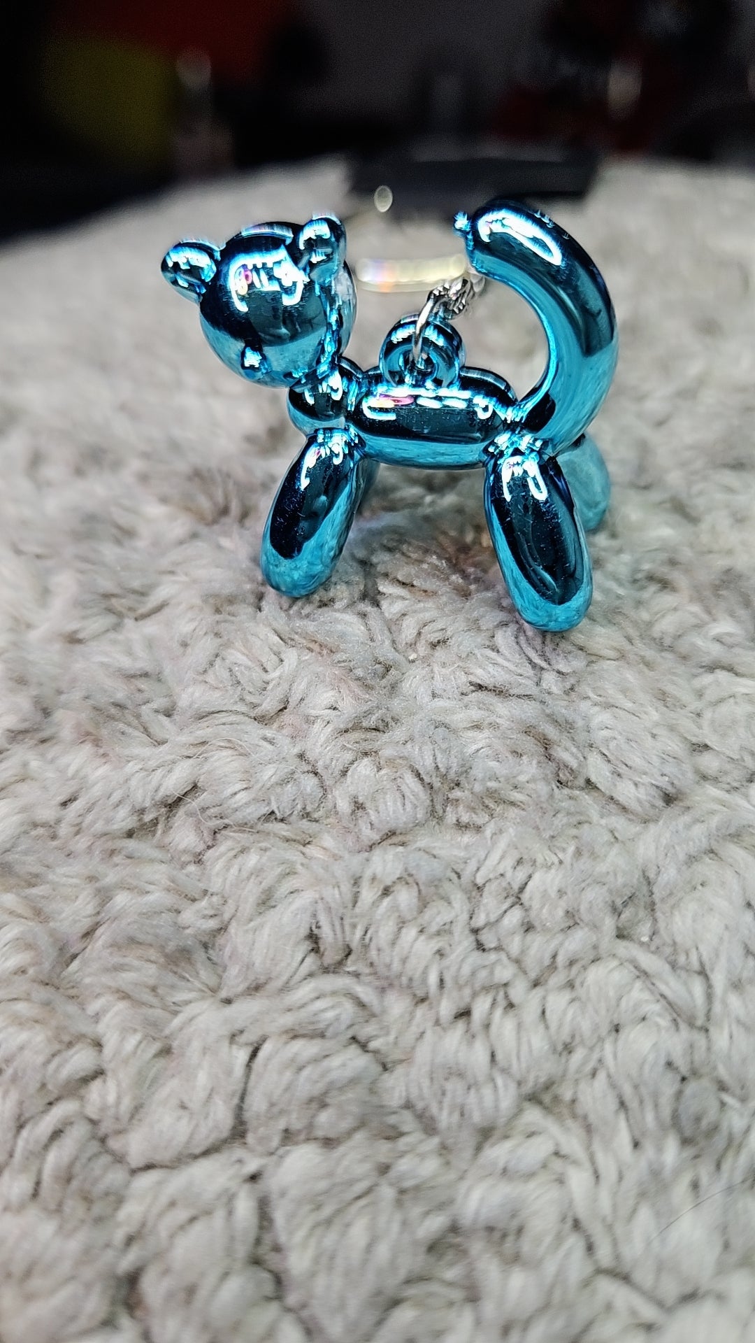 Balloon kitty Keychain (blue)