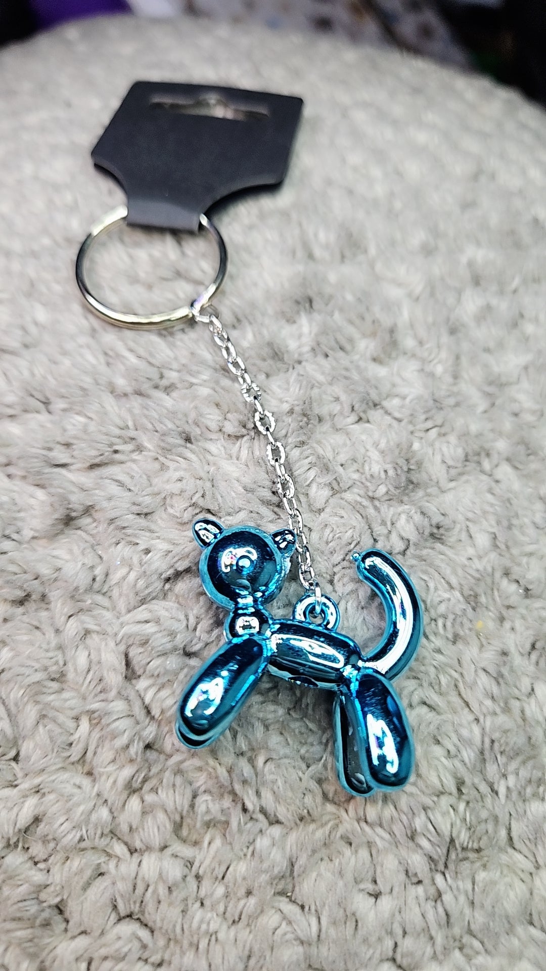 Balloon kitty Keychain (blue)