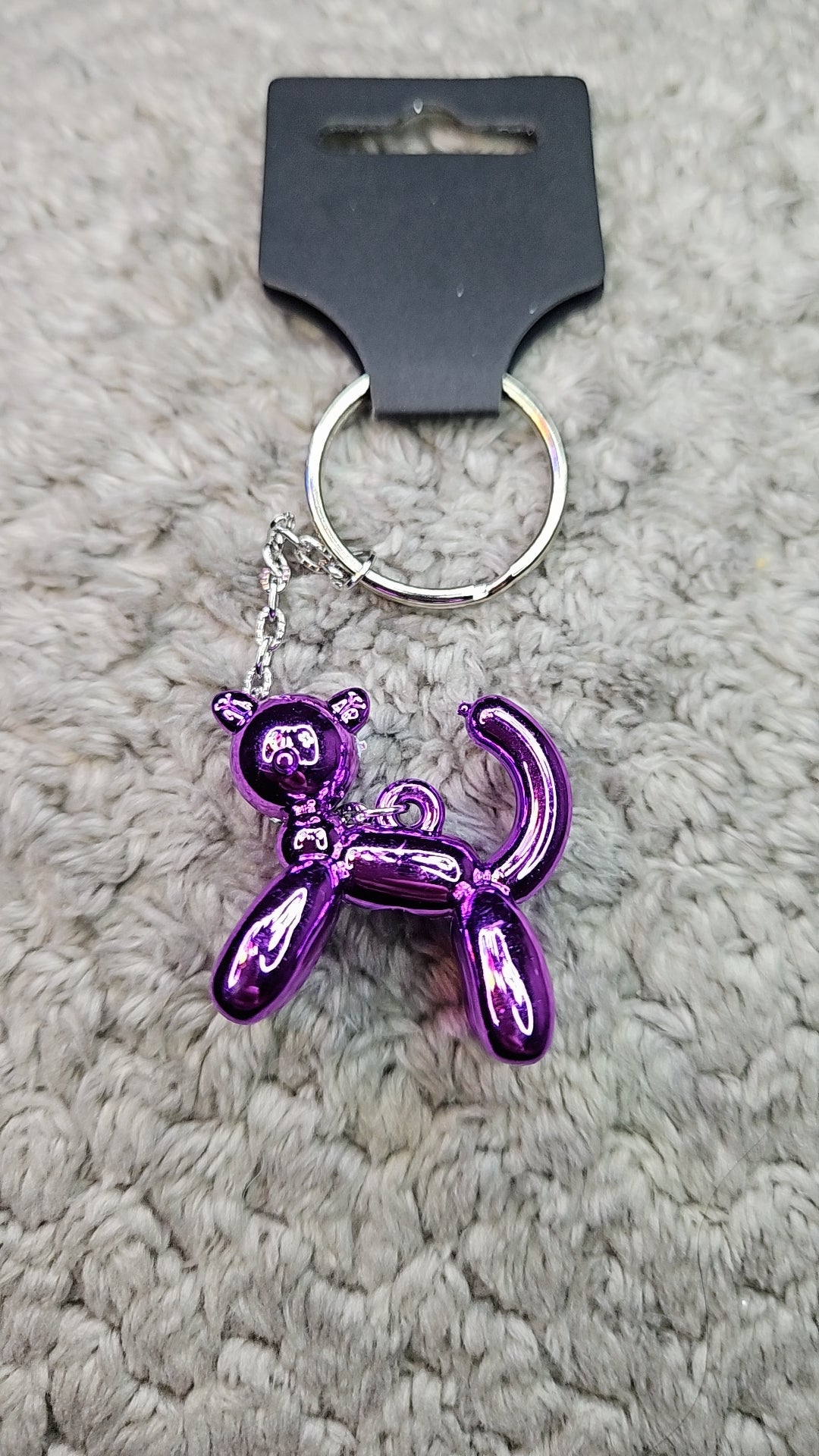 Balloon kitty Keychain (purple)